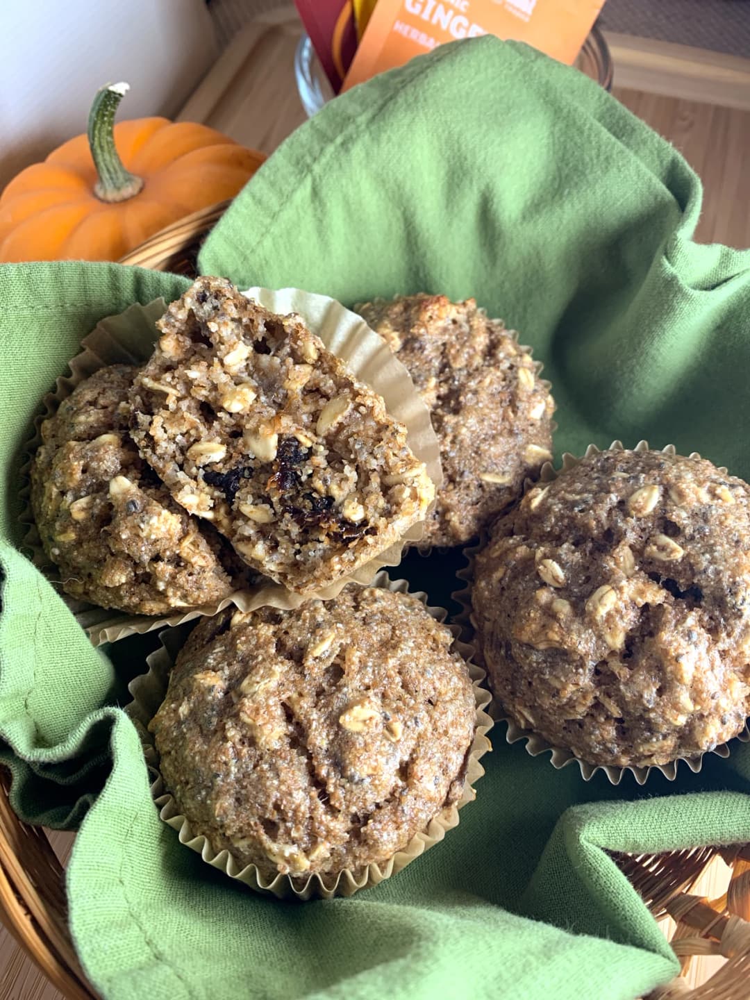 Cozy Bran Muffins with Prunes & Walnuts