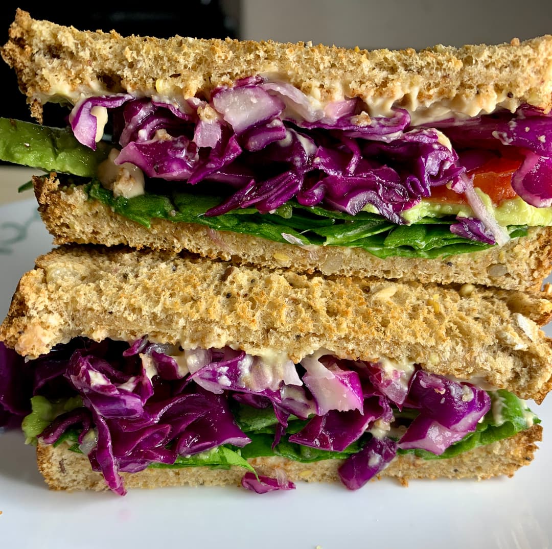 Loaded Hummus Sandwich