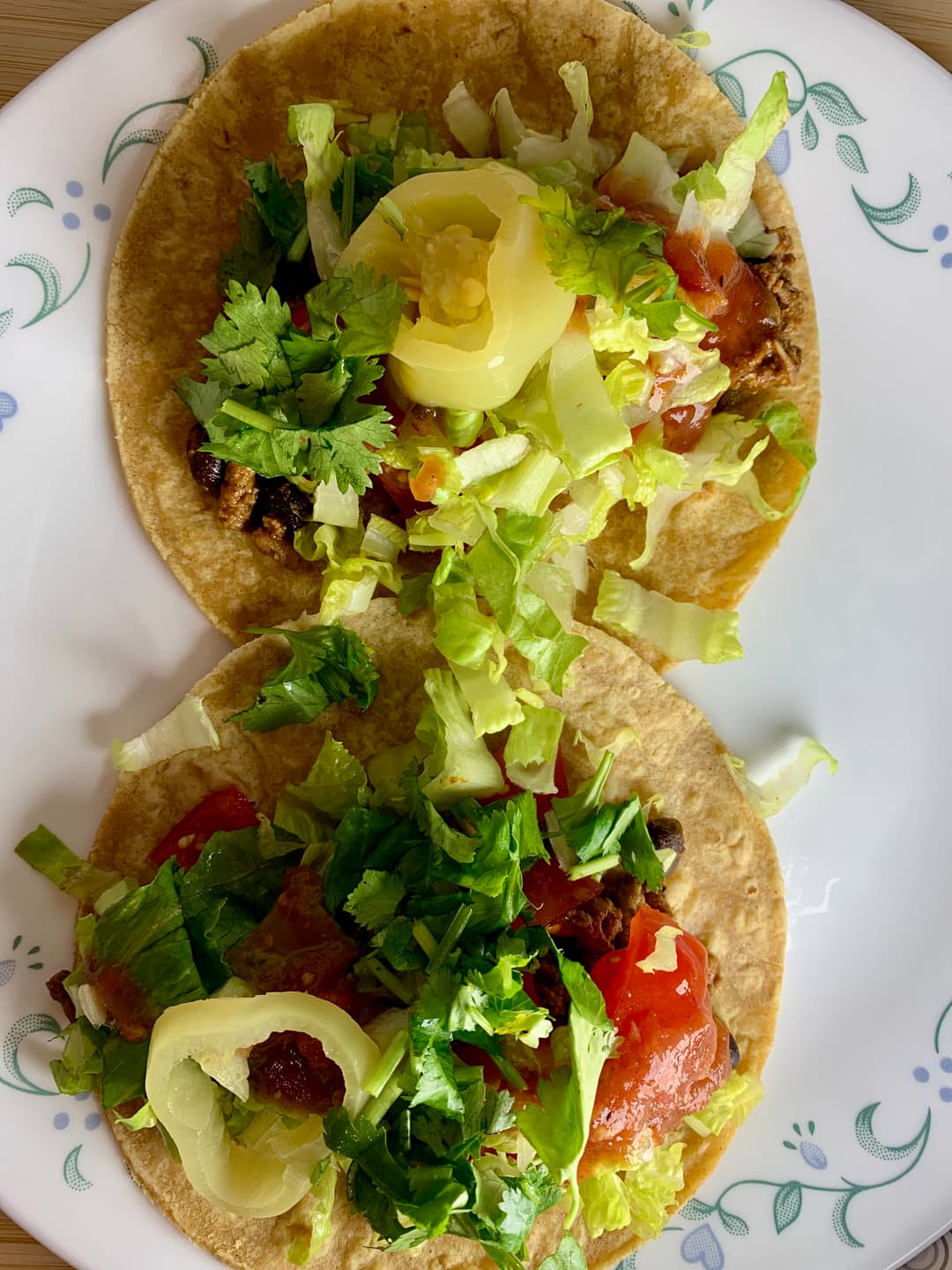 Turkey, Black Bean and Spinach Tacos