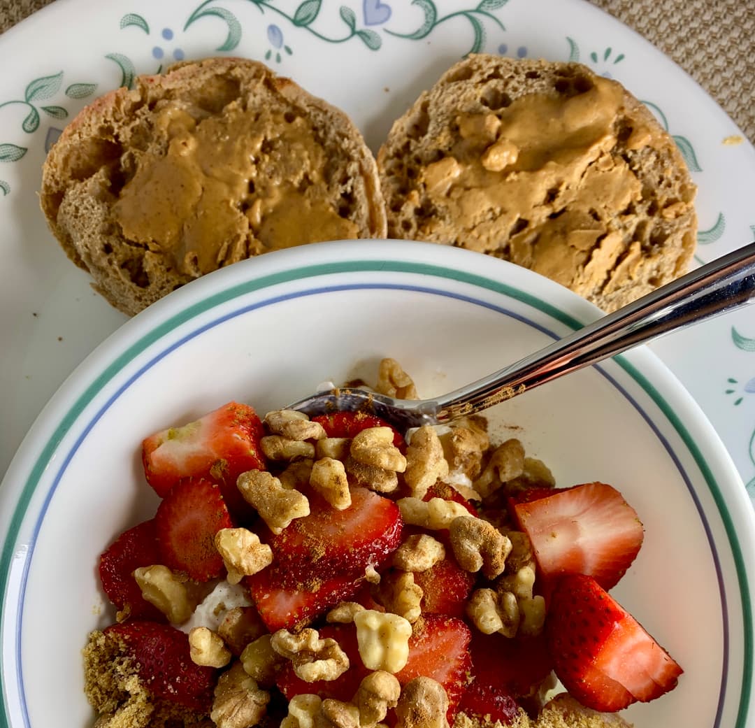 Strawberry Cottage Cheese Bowl