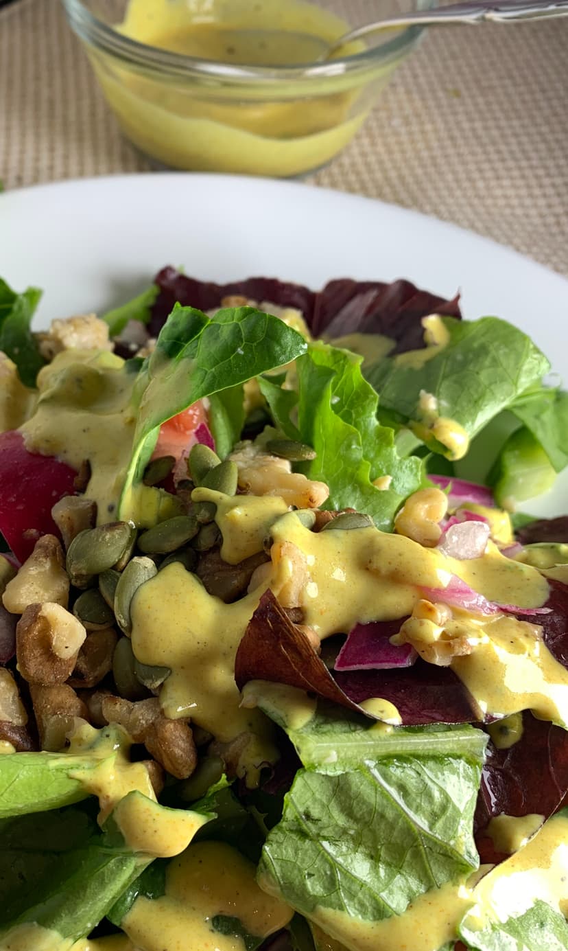Golden Crunch Chef Salad with Toasted Seeds and Citrus