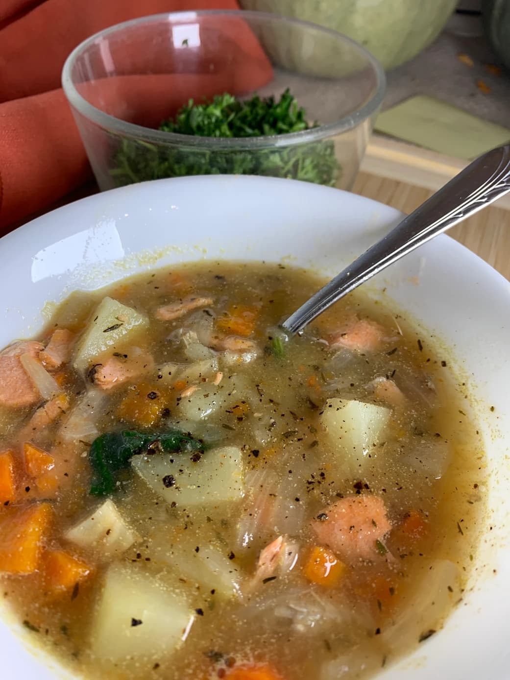 Salmon and Vegetable Chowder